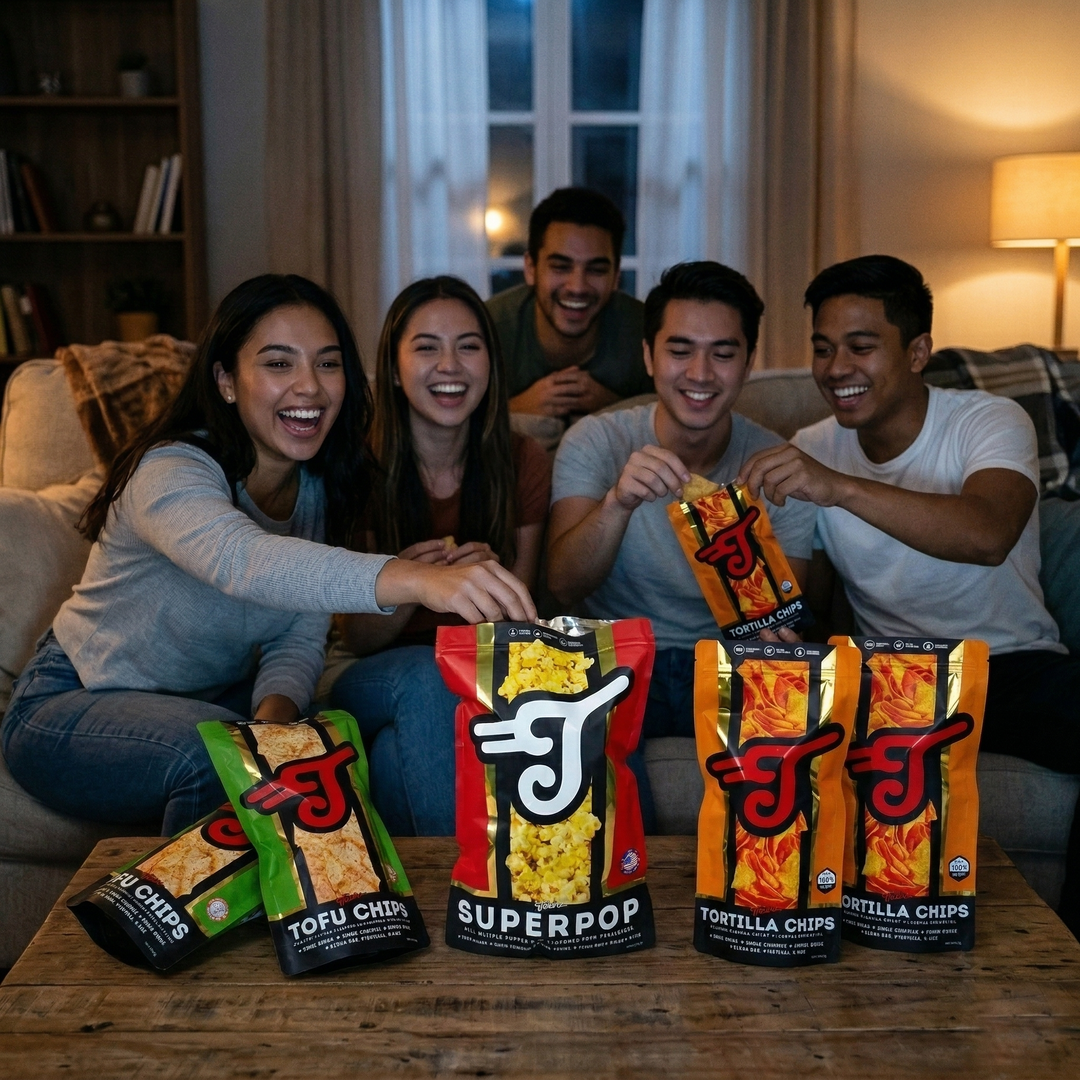 Taters Binge-Watcher Snack Deal - Superpop Popcorn, Tortilla Chips, Tofu Chips (good for 3-4 pax)