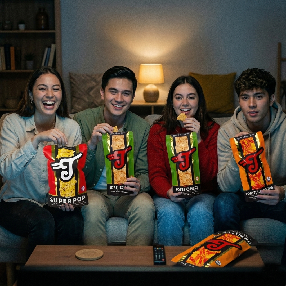 Taters Binge-Watcher Snack Deal - Superpop Popcorn, Tortilla Chips, Tofu Chips (good for 3-4 pax)