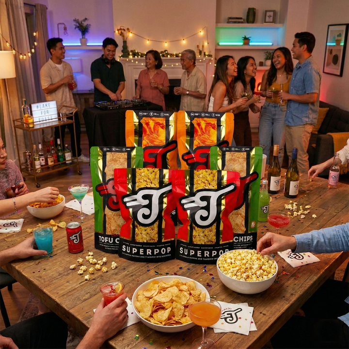 Taters Home Party Snack Deal - Superpop Popcorn, Tortilla Chips, Tofu Chips (good for 8-10 pax)