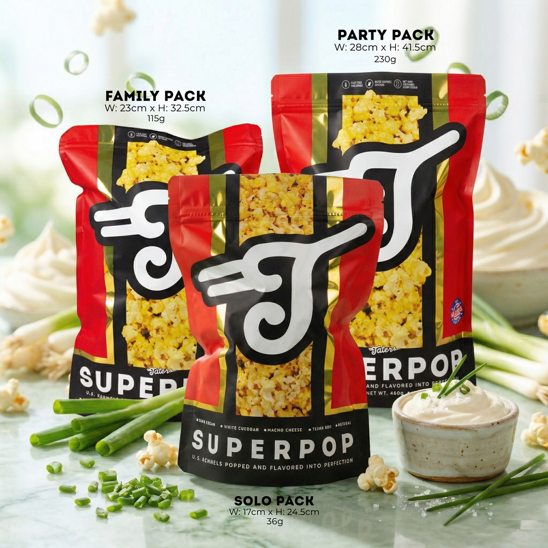Taters Popcorn Superpop - Sour Cream