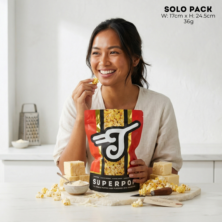 Taters Popcorn Superpop - White Cheddar