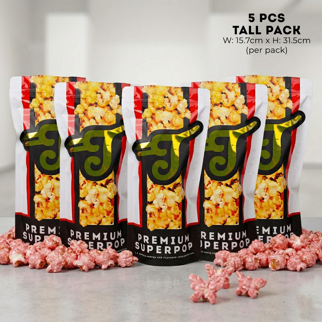 Taters Popcorn Premium Superpop Bundle of 5 - Straw-very Cheesecake