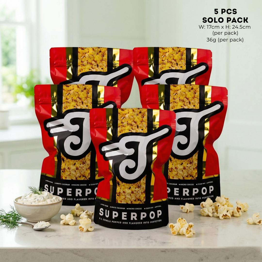 Taters Popcorn Superpop Bundle of 5 - Sour Cream