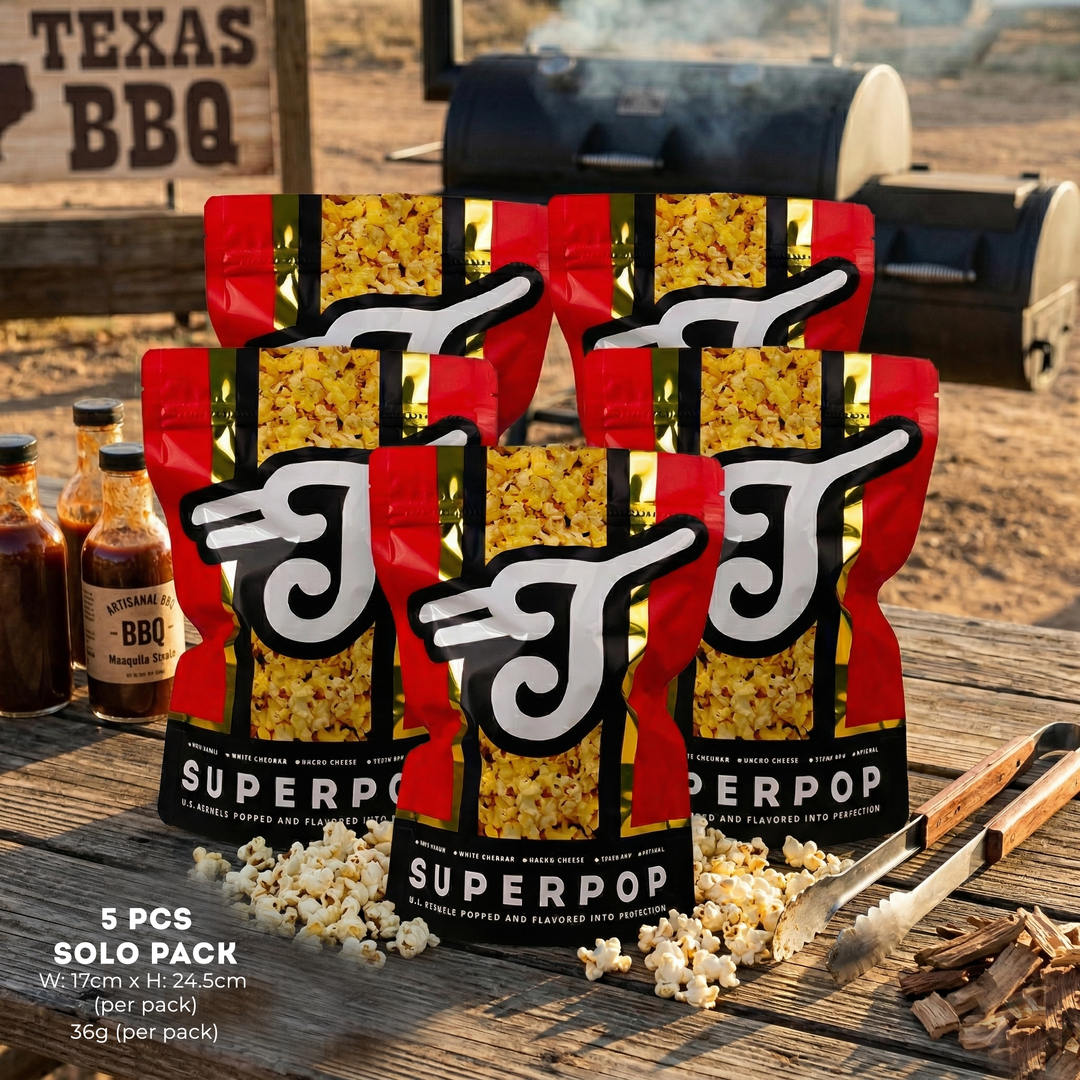 Taters Popcorn Superpop Bundle of 5 - Texan Barbecue