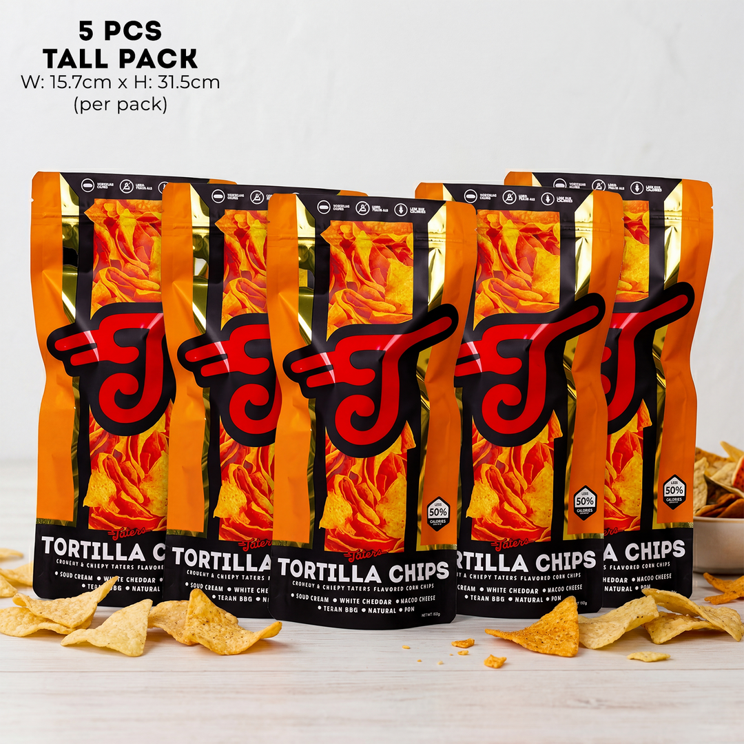 Taters Tortilla Corn Chips Bundle of 5